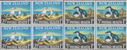 1964. New Zealand. HEALTH Complete Set In 4-blocks Never Hinged.  (MICHEL 433-434) - JF534518 - Covers & Documents