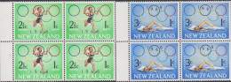 1968. New Zealand. HEALTH Complete Set In 4-blocks Never Hinged.  (MICHEL 487-488) - JF534519 - Storia Postale