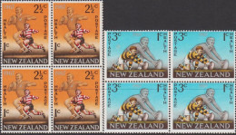 1967. New Zealand. HEALTH Complete Set In 4-blocks Never Hinged.  (MICHEL 475-476) - JF534527 - Covers & Documents