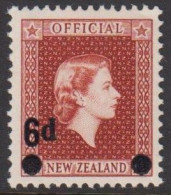 1959. New Zealand. OFFICIAL - Elizabeth 6 D On 1½ D Never Hinged.  (MICHEL DIENST 87) - JF534554 - Service