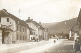 Suisse Neuchatel - Carte Photo - Fleurier - Rue De La Place D'armes - Fleurier