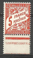 ANDORRE TAXE N° 20 NEUF** LUXE SANS CHARNIERE / Hingeless - Unused Stamps