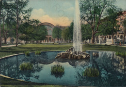 CARTOLINA  TORINO,PIEMONTE-GIARDINI DI PIAZZA C.FELICE-STAZIONE DI PORTA NUOVA-CULTURA,BELLA ITALIA,VIAGGIATA 1955 - Stazione Porta Nuova