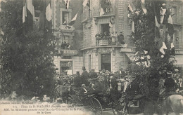 St Nazaire * Les Fêtes De Septembre 1907 * Les Ministres Passant Sous L'arc De Triomphe De La Place De La Gare - Saint Nazaire