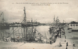 St Nazaire * Les Fêtes De Septembre 1907 * Panorama Du Bassin , Vue Prise Du Quai Demange * Flottille Torpilleurs - Saint Nazaire
