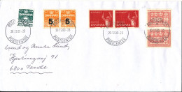 Denmark Cover 20-12-2000 With Some Older Danish Stamps The Flap On The Backside Of The Cover Is Missing - Lettres & Documents