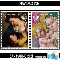 B0934# San Marino 2021. Navidad (MNH) MI#2866-2867 - Neufs