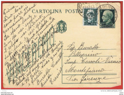 R.S.I.:  23.12.43  I.P.  VINCEREMO  -  15 C. VERDE  CON  VALORE  GEMELLO  -  FIL. C 97 B - Stamped Stationery