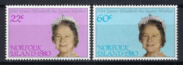 NORFOLK Ca.1980: Lot "REINE ELISABETH" Neufs** CDF - Andere-Oceanië