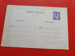 Entier Postal Type Iris 1f20, Non Circulé - Réf 1307 - Cartes Postales Types Et TSC (avant 1995)