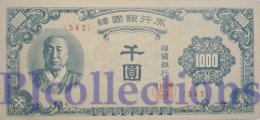 SOUTH KOREA 1000 WON 1950 PICK 8 XF - Korea (Süd-)