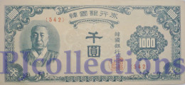 SOUTH KOREA 1000 WON 1950 PICK 8 XF - Korea, Zuid
