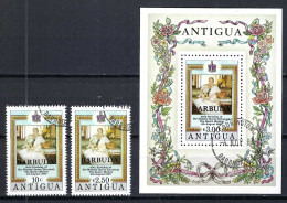 ANTIGUA Ca.1980: Lot "REINE ELISABETH" Obl. - 1960-1981 Autonomia Interna