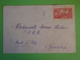 BV4 GUYANNE  BELLE  LETTRE RR  1935  POUR POINTE A PITRE GUADELOUPE +N°140 +AFF.INTERESSANT+ - Covers & Documents