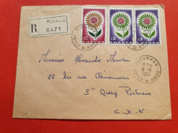 Enveloppe En Recommandé De Plourhan Pour St Quay Portrieux En 1964 - Réf 1348 - 1961-....