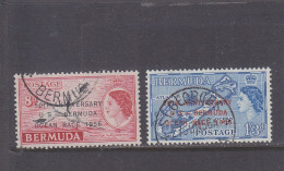 BERMUDA - BERMUDES - 1956 - O / FINE CANCELLED - QEII - OCEAN RACE OVERPRINT   Yv. 152/153   Mi. 151/152 - Bermuda