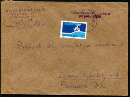 YUGOSLAVIA 1985 Ski-jumping Championship. Tax Used On Commercial Stampless Cover.  Michel ZZM 93 - Liefdadigheid