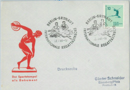 75951 - GERMANY DDR  - Postal History - EVENT Postmark 1961 SPORT Rowing - Rowing