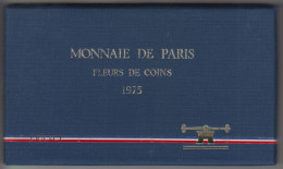 Monnaie De Paris Fleurs De Coin 1975 Serie Zecca In Scatola Perfetta. 50 Francs In Argento - BU, BE & Coffrets