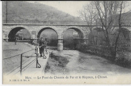 - 3111 -  HUY  Le Pont Du Chemin De Fer Et Le Hoyoux A Chinet - Huy