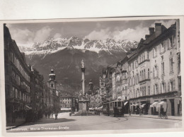 D1189) INNSBRUCK - Maria Thersienstraße Mit Straßenbahn Tramway LINIE 1  - Tolle FOTO AK - 25.07.1932 - Innsbruck