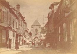 Moret * 1909 * La Grande Rue * Commerces Magasins * Photo Ancienne 9x6.5cm - Moret Sur Loing