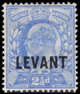 British Levant 1905-12 2½d Ultramarine Lightly Mounted Mint. - Levante Britannico