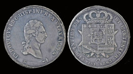 Italy Etruria Firenze Ludovico I AR Francescone 1803 - Sonstige & Ohne Zuordnung