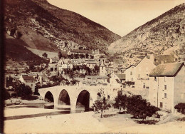 Ste énimie * 1909 * Le Village * Lozère * Photo Ancienne 9x6.6cm - Autres & Non Classés