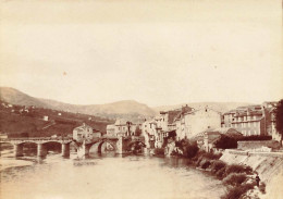 Millau * 1909 * Le Village Et Le Vieux Pont * Photo Ancienne 9x6.4cm - Millau