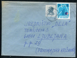 YUGOSLAVIA 1979 Red Cross Tax. Used On Commercial Cover.  Michel ZZM 64 - Beneficiencia (Sellos De)