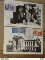 2 CPA Avec Cachet Jubilé Du Souverrain A MONACO - 1947 ............ Q-11044a - Lettres & Documents