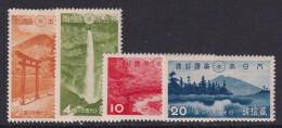 Japan, Scott 280-283, MHR (282 Thin) - Unused Stamps