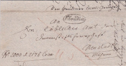 1835 Austria Letter, Cover, Chrudim Nr.3, Nove Mesto Na Morave, Neustadt In Mahren. (L02064) - ...-1850 Préphilatélie