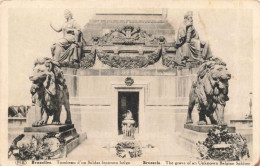 BELGIQUE - Bruxelles -  Tombeau D'un Soldat Inconnu Belge Inhumé - Edit. P.I.B. - Carte Postale Ancienne - Monumenti, Edifici