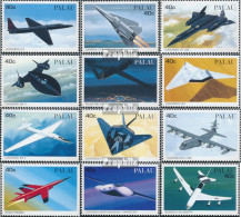 Palau-Inseln 1108-1119 (kompl.Ausg.) Postfrisch 1996 Spezialflugzeuge - Palau