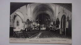 34 BESSAN  INTERIEUR DE L EGLISE    1917 - Autres & Non Classés