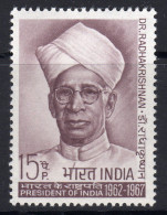 India 1967 75th Birth Anniversary Of Sarvepali Radhakrishnan, MNH, SG 552 (D) - Nuovi