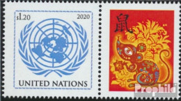 UNO - New York 1730Zf Mit Zierfeld (kompl.Ausg.) Postfrisch 2020 Chinesisches Neujahr - Ungebraucht