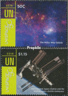 UNO - New York 1661-1662 (kompl.Ausg.) Postfrisch 2018 Erforschung Des Weltraums - Unused Stamps