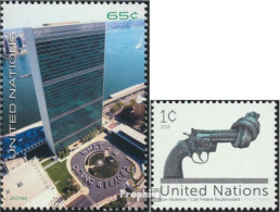 UNO - New York 1660,1695 (kompl.Ausg.) Postfrisch 2018 UN Kampagne Frieden, Non-Violence - Unused Stamps