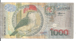 SURINAME 1000 GULDEN 2000 VF P 151 - Surinam