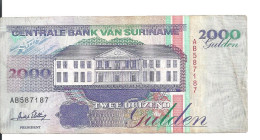 SURINAME 2000 GULDEN 1995 VF P 142 - Suriname