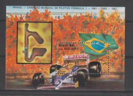 Brésil 1988 Formule 1 N Piquet BF 72 ** MNH - Hojas Bloque