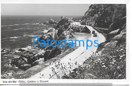 209459 CHILE VIÑA DEL MAR CAMINO A CONCON & CAR POSTAL POSTCARD - Chili