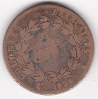 Colonie Française, 5 Centimes 1828 A, Charles X, Frappé Pour La Guyane, En Bronze , Lec# 302 - Franse Koloniën (1817-1844)