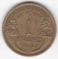 Afrique Occidentale Française. AOF. 1 Franc 1944. Bronze Aluminium. Lec# 2 - French West Africa