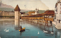 SUISSE - Luzern - Kapellbrucke - Carte Postale Ancienne - Lucerna