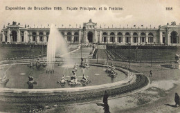 BELGIQUE - Bruxelles - Exposition De Bruxelles 1910 - Façade Principale, Et La Fontaine - Carte Postale Ancienne - Mostre Universali