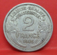 2 Francs Morlon Alu 1945 - TB - Pièce Monnaie France - Article N°777 - 2 Francs